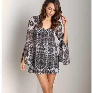 Show Me Your Mumu Barry Bell Dress Snake Bling